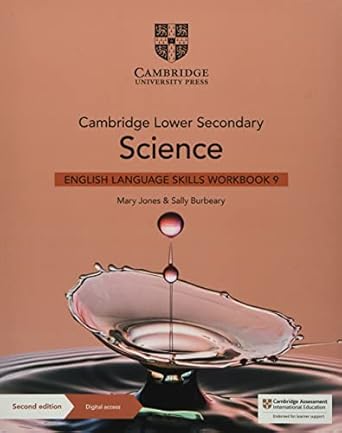 Cambridge Lower Secondary Science 2ed English Language Skills Workbook 9 w/ Digital Acc