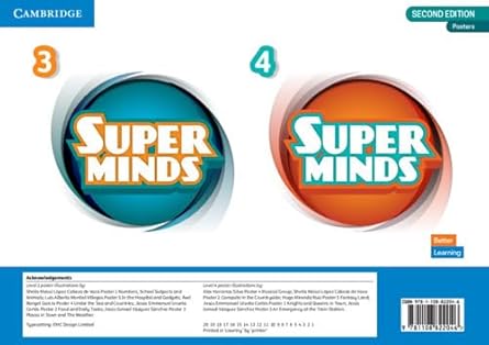 Super Minds 2ed Poster Pack Level 3 and 4