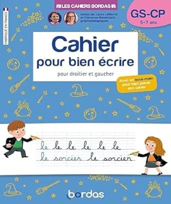Cahier pour bien écrire GS CP