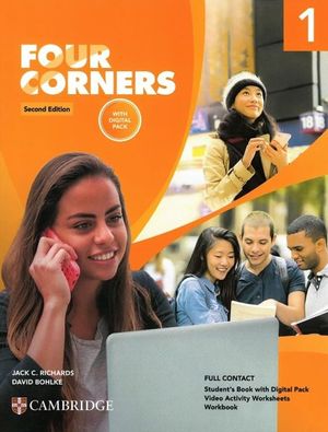 Four Corners 2ed Full Contact with Digital Pack Level 1