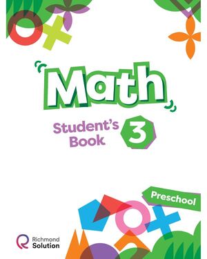 RS PRESCHOOL MATH 3 STUDENT'S BOOK