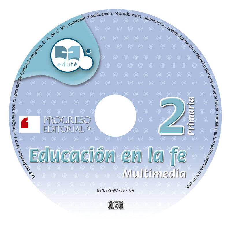 EDUCACIÓN EN LA FE 2° CD CANTOS Primaria