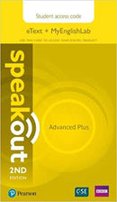 Speakout 2nd Ed eText & MyEnglishLab Student Online Access Code Advanced Plus
