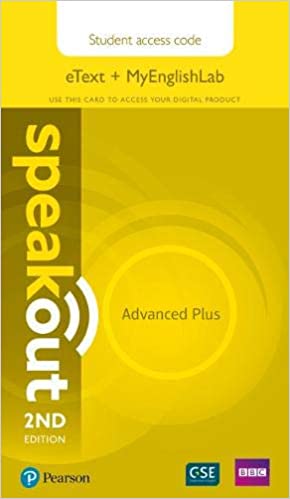 Speakout 2nd Ed eText & MyEnglishLab Student Online Access Code Advanced Plus