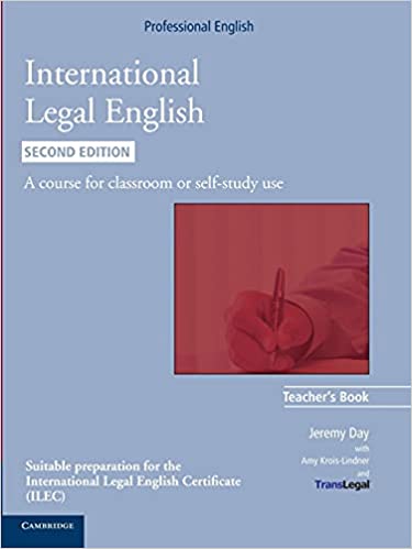 International Legal English 2ed Teacher's Book