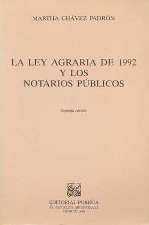 La ley agraria de 1992 y los notarios públicos