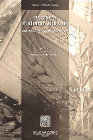 Régimen jurídico agrario disposiciones concordantes