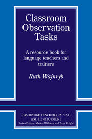 Classroom Observation Tasks