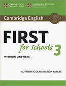 Cambridge English First for Schools 3 - Student's Book without answers