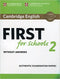 Cambridge English First for Schools Student's Book without Answers 2