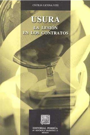 Usura la lesión en los contratos