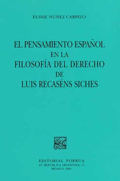 Pensamiento español en la filosofía del derecho de Luis Reca
