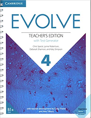 Evolve Teacher's Edition And Assessment Package With Test Generator Level 4