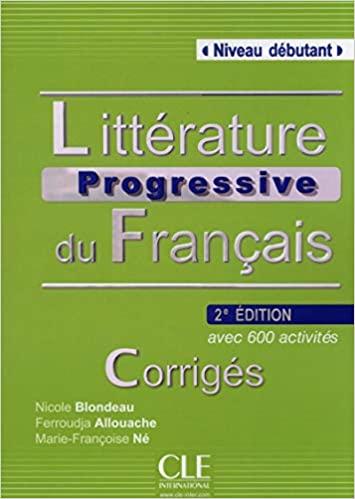 Litterature Progr du francais 2ed A1 Corrigés
