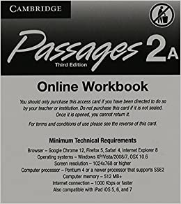 Passages 3ed Online Workbook Activation Code Card 2A