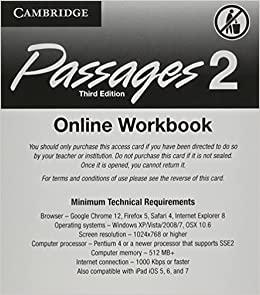 Passages 3ed Online Workbook Activation Code Card 2