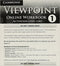 Viewpoint Online Workbook Activation Code Card 1A