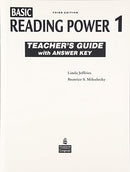 Reading Power Teacher's Guide w/Sample Syllabus (w/key) Level 1