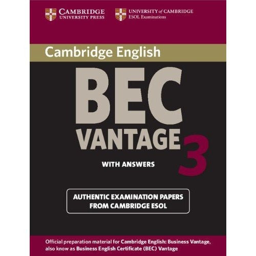 Cambridge BEC Vantage Student's Book with Answers 3