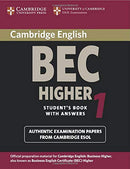 Cambridge BEC Higher Student's Book with Answers 1