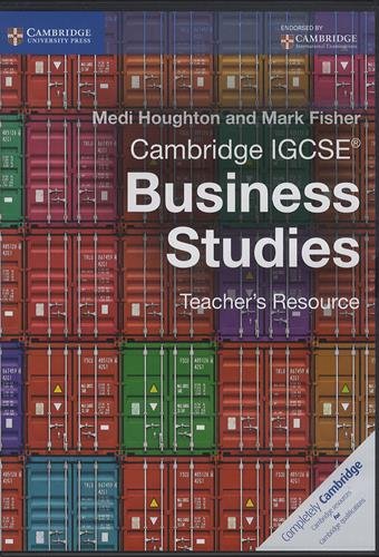 Cambridge IGCSE Business Studies 3ed Teacher's Resource CD-ROM