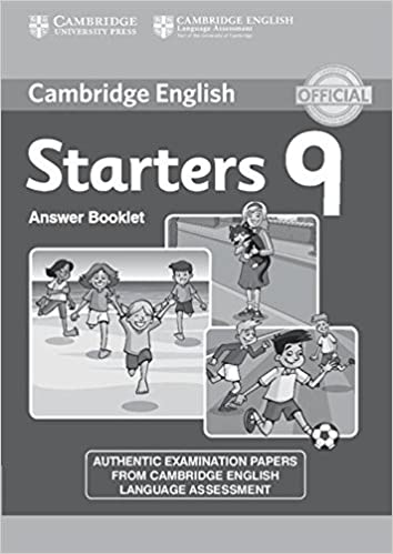 Cambridge Young Learners English Test Starters Answer Booklet 9