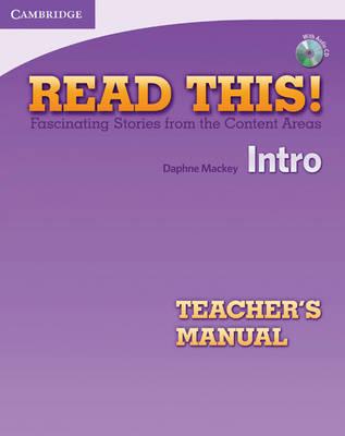 Read This! Teacher's Manual with Audio CD 0 Intro