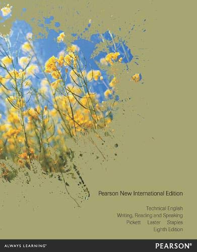 TECHNICAL ENGLISH: WRITING, READING & SPEAKING PNIE8