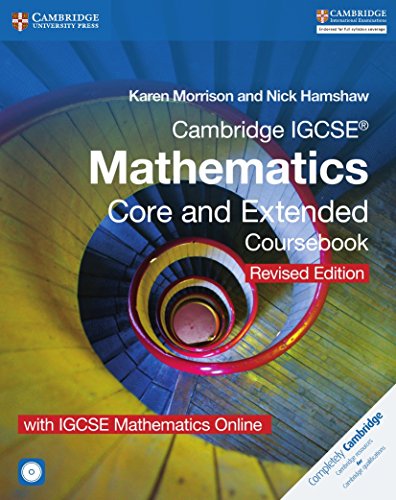 Cambridge IGCSE Mathematics Core and Extended Coursebook with CD-ROM and IGCSE Mathematics Online