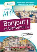 Bonjour et bienvenue ! - En Français  A1.1 - Lic 1 an élèv/prof(19)