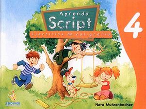 APRENDO SCRIPT 4.  EJERCICIOS DE CALIGRAFÍA .  PRIMARIA