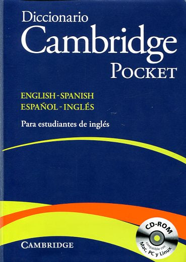 Diccionario Bilingüe Cambridge Pocket Spanish-English Flexi-cover with CD-ROM