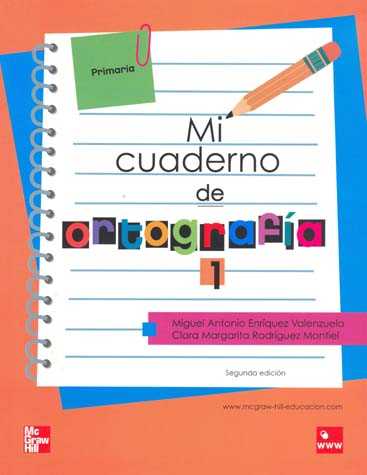 MI CUADERNO DE ORTOGRAFÍA 1