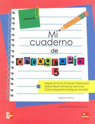MI CUADERNO DE ORTOGRAFÍA 5