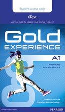 Gold Experience Student's eText access card A1
