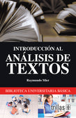 INTRODUCCIÓN AL ANÁLISIS DE TEXTOS