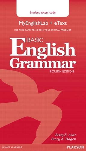 Azar Grammar SB eText with Audio + MyEnglishLab Basic English Grammar 4 Ed.