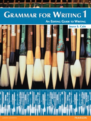Grammar for Writing Student Book Level 1