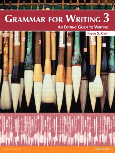 Grammar for Writing Student Book Level 3