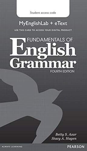 Azar Grammar SB eText with Audio + MyEnglishLab Fundamentals Englis Grammar 4 Ed