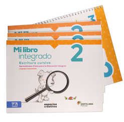Pack Mi libro integrado. Escritura script, cursiva. Tareas matemáticas 2ESP CRE