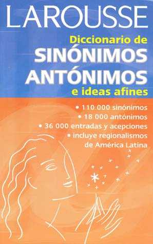 Diccionario de sinónimos antónimos e ideas afines