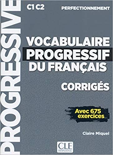 Vocabulaire progr du francais corrigés 2018